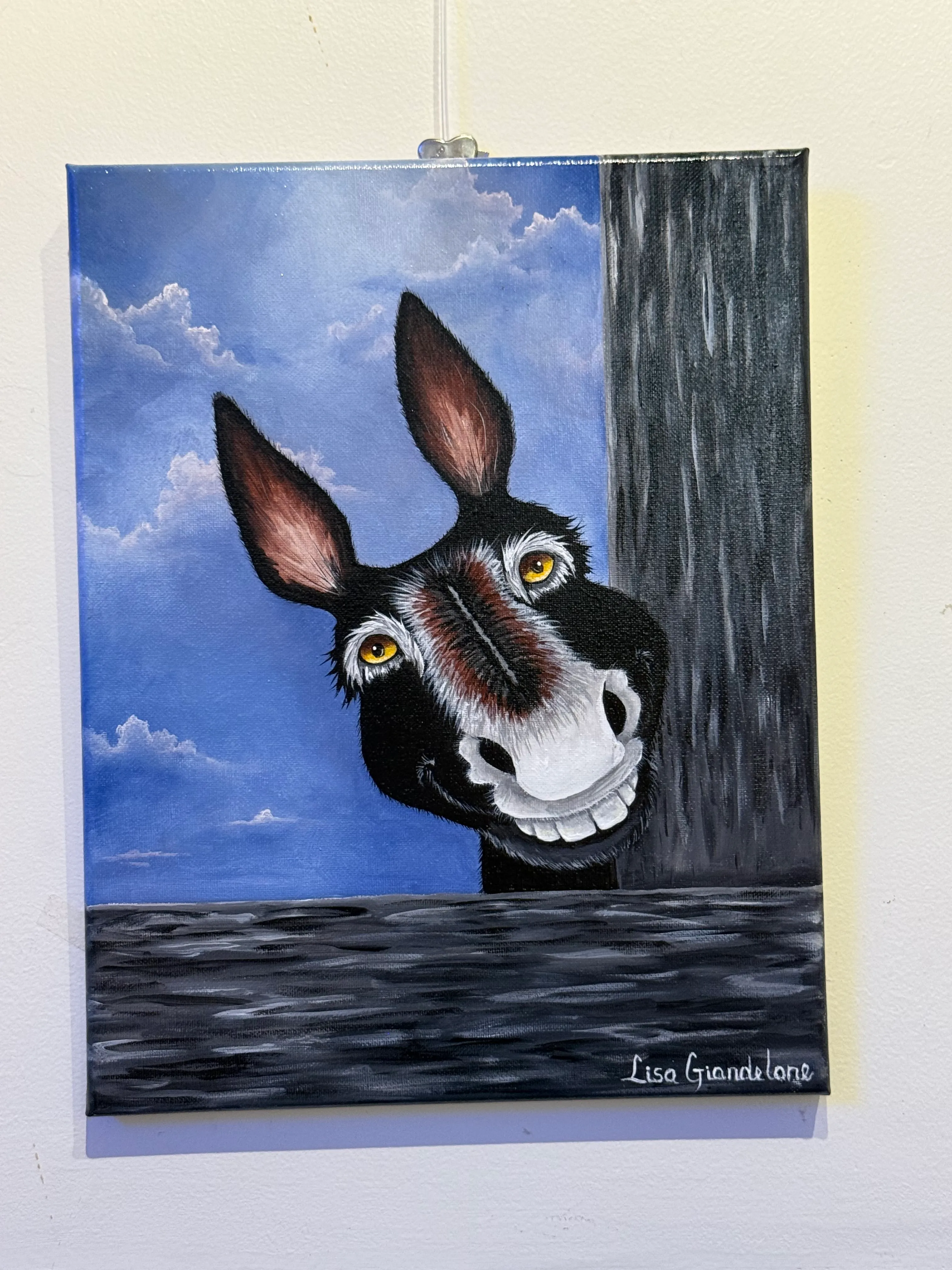 Donkey — Oil Painting by Lisa Giandelone