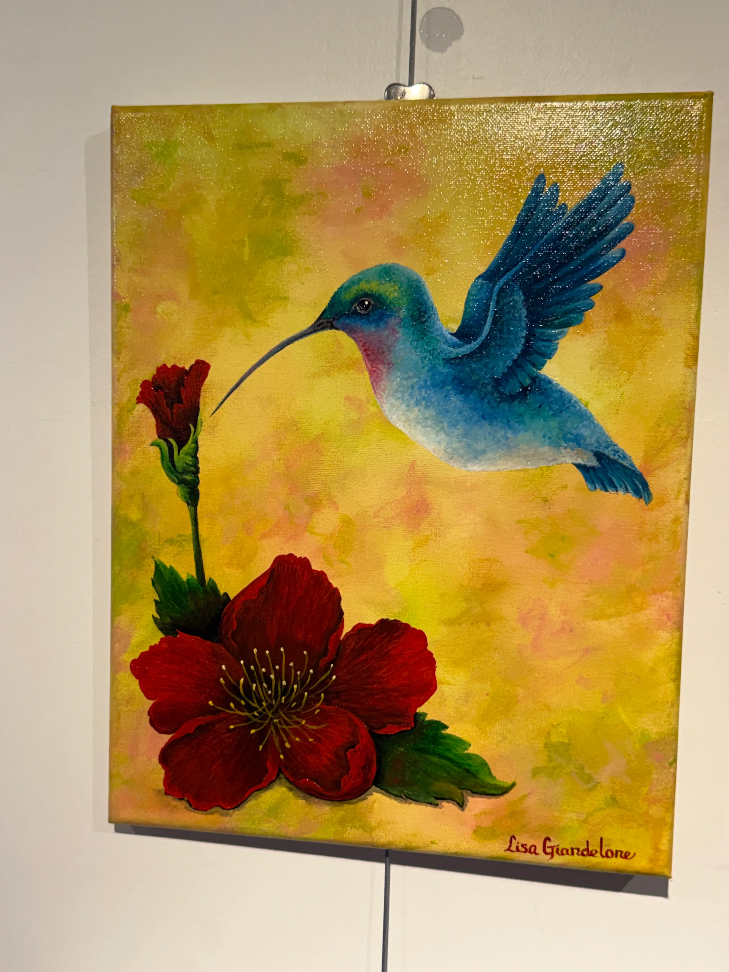 Hummingbird — Oil Painting by Lisa Giandelone