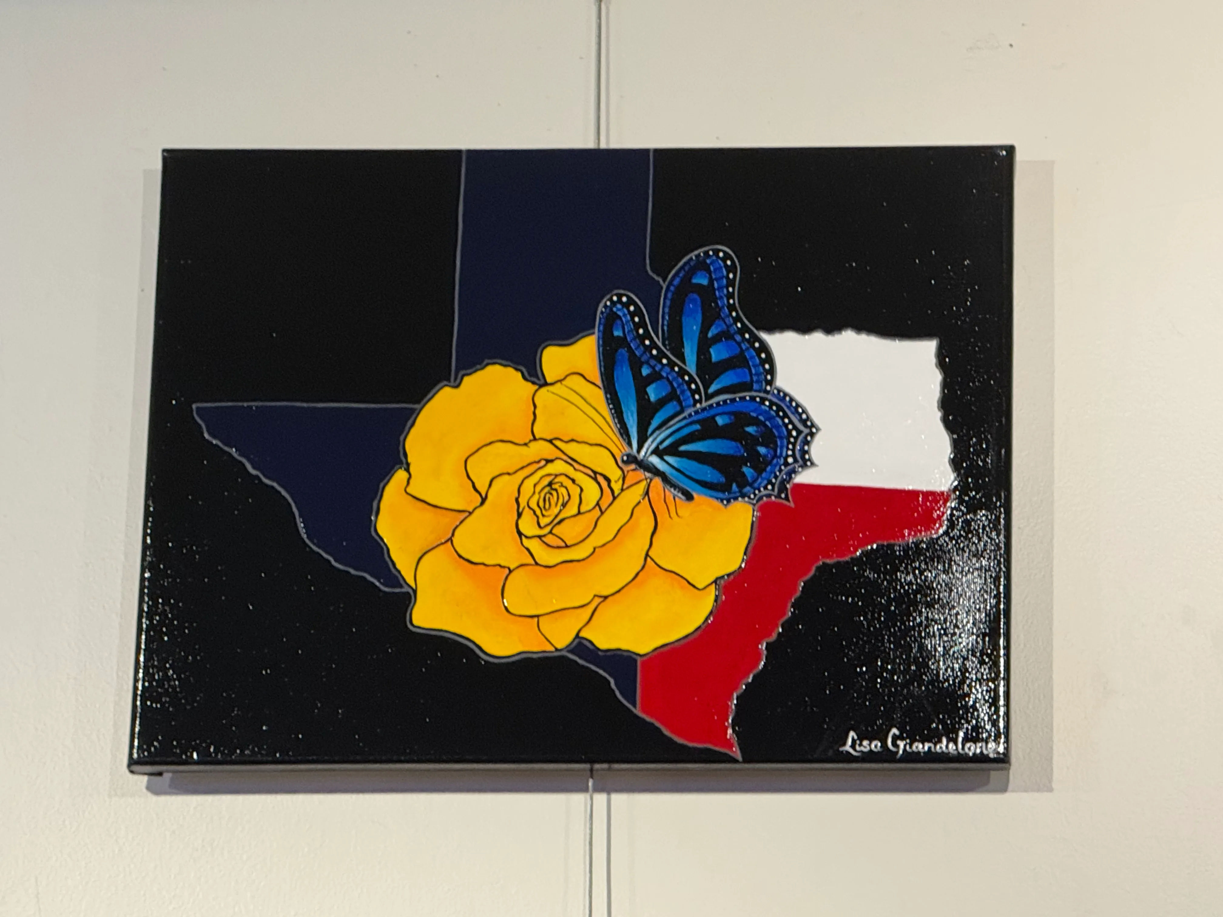 Texas Yellow Rose — Oil Painting by Lisa Giandelone