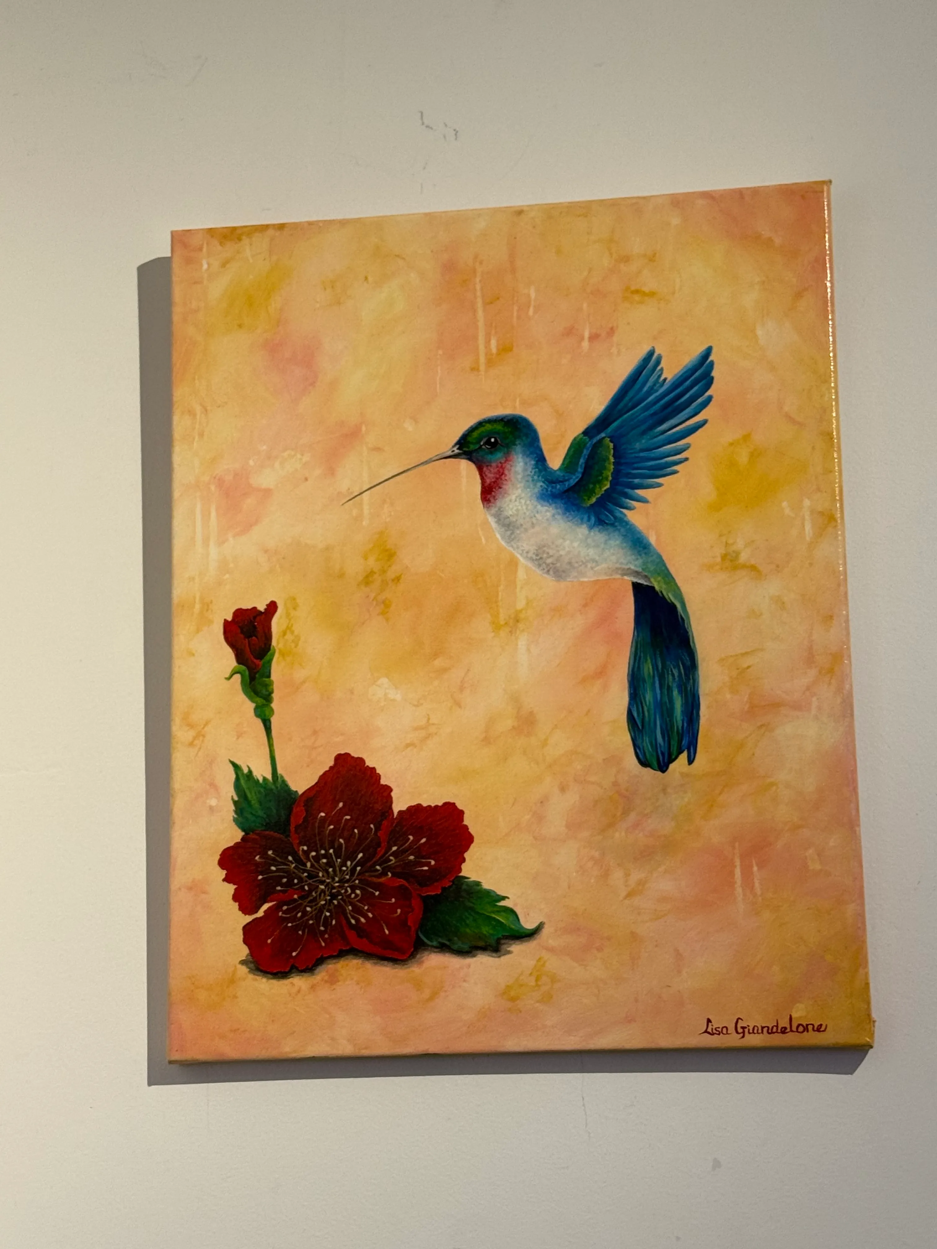 Hummingbird — Oil Painting by Lisa Giandelone