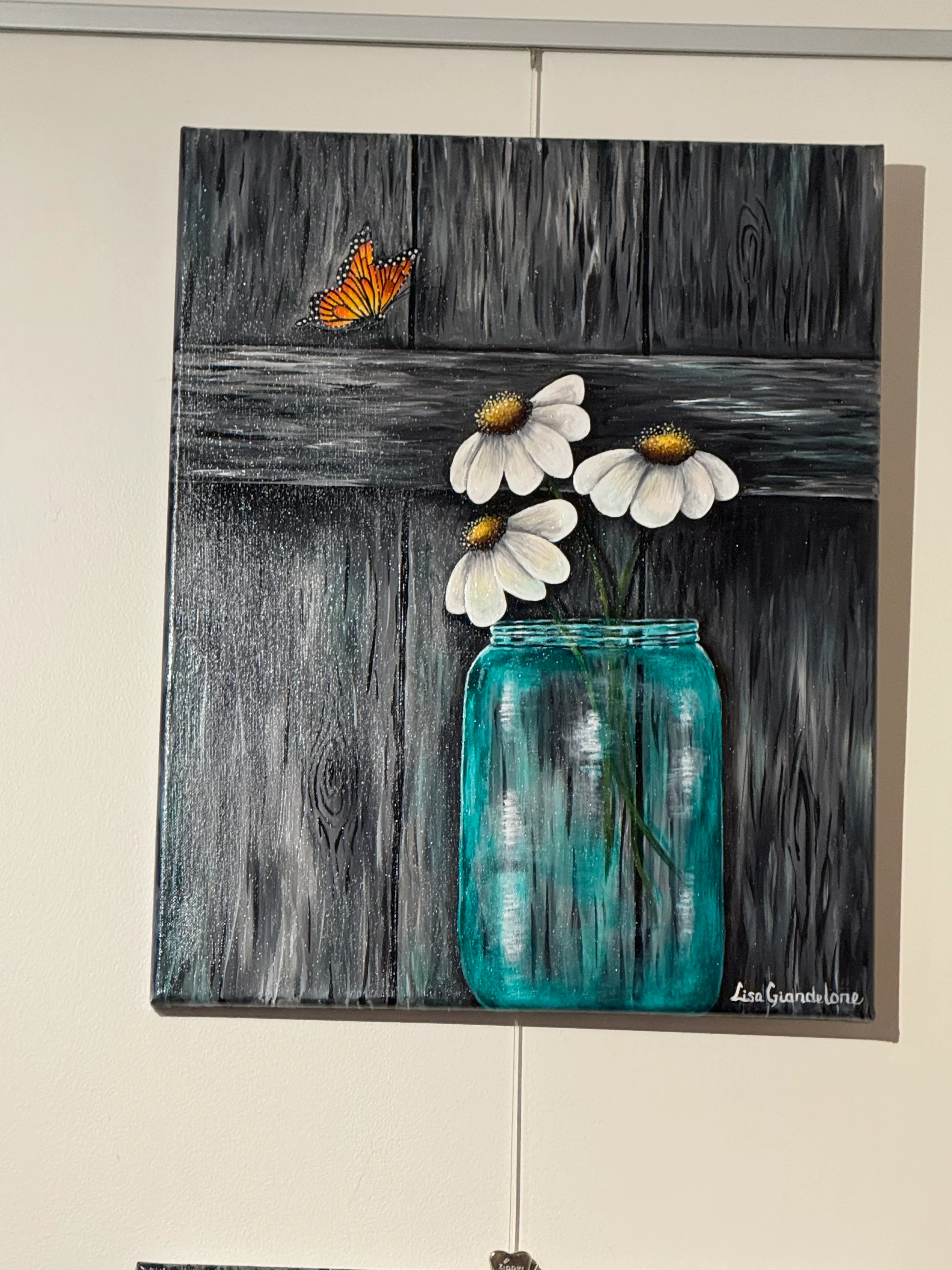 Mason Jar — Oil Painting by Lisa Giandelone