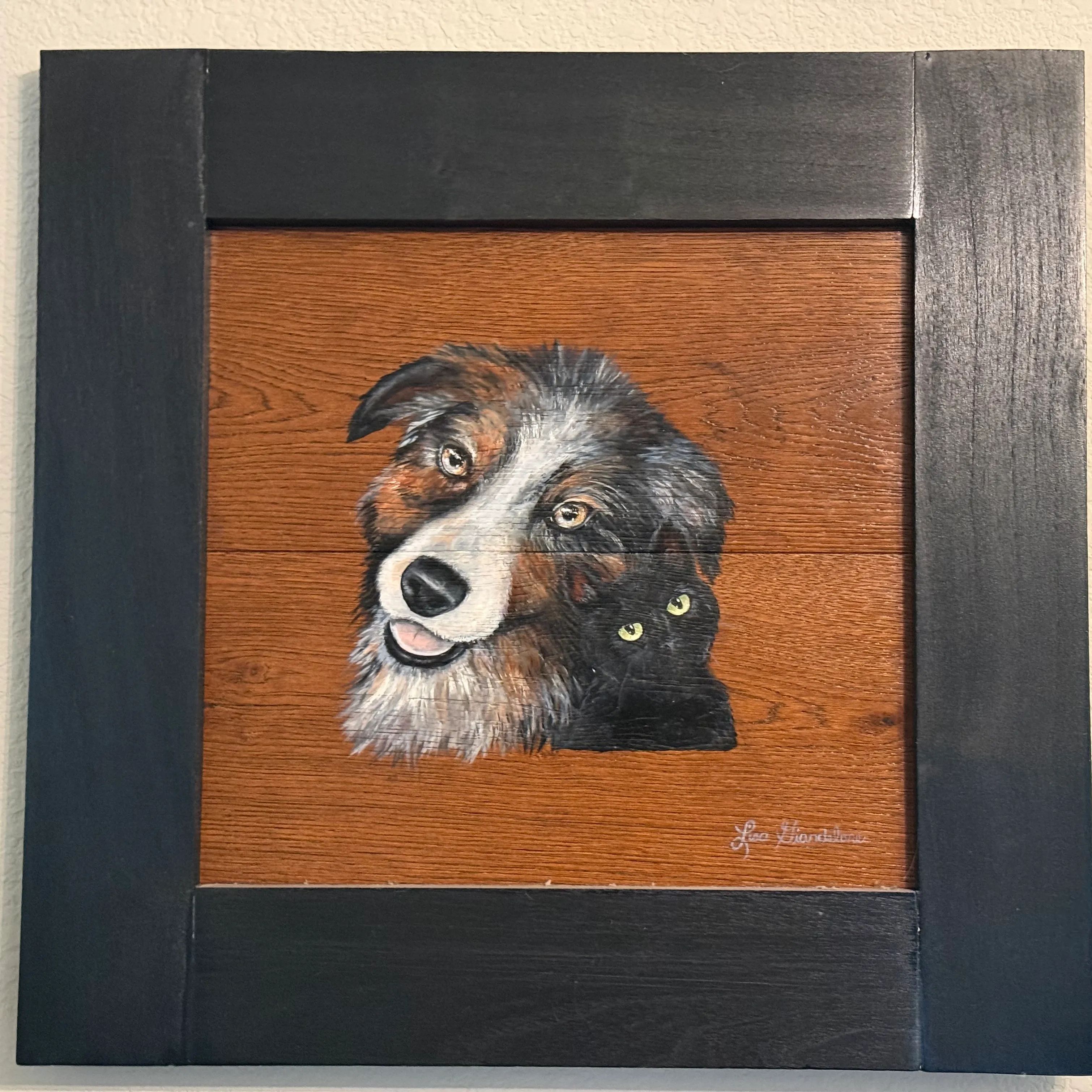 Dexter & Binx — custom painting by Lisa Giandelone